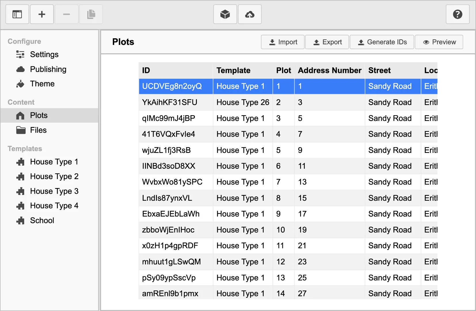 Plots User Interface