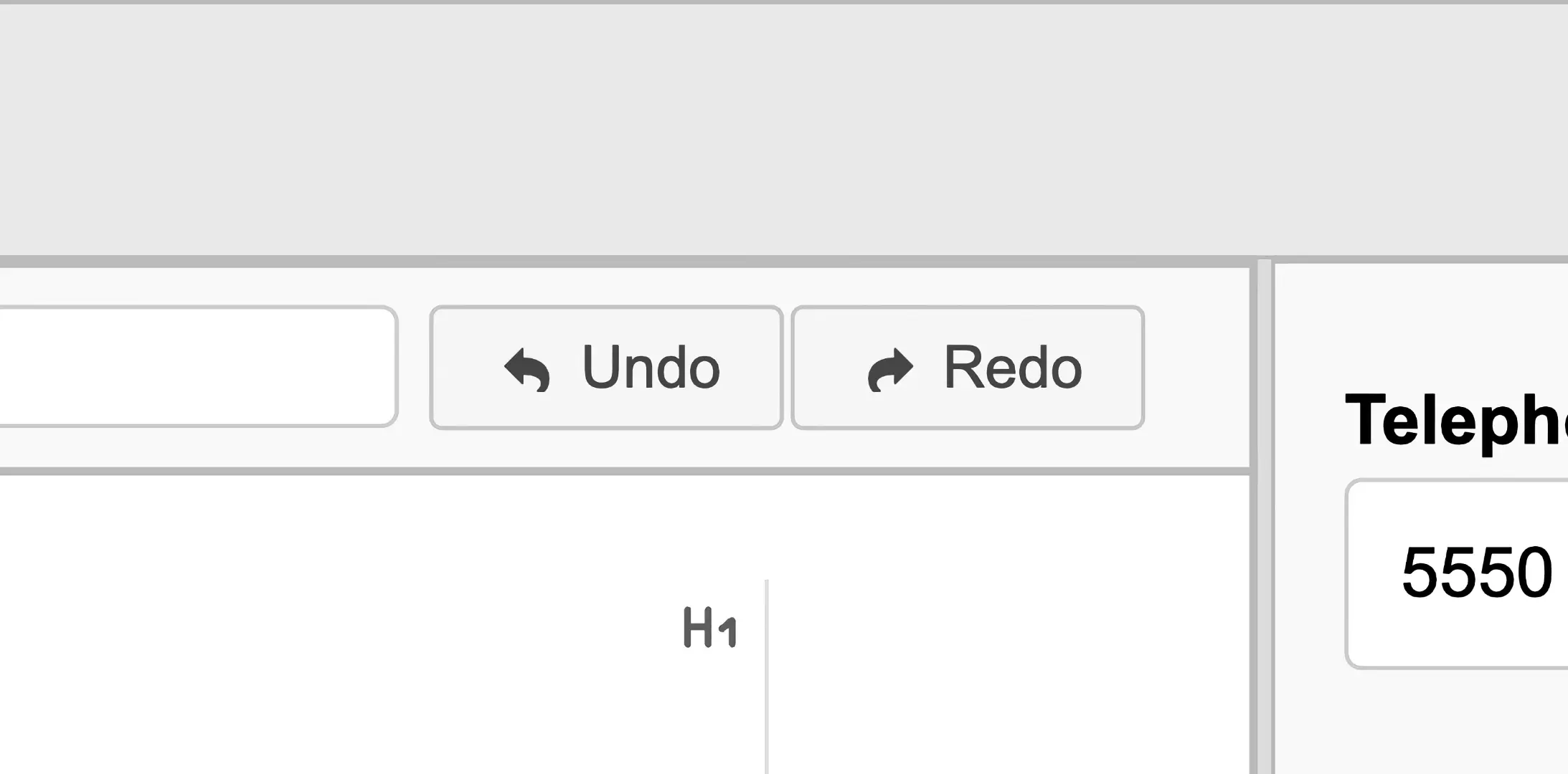 Undo & Redo Toolbar Buttons